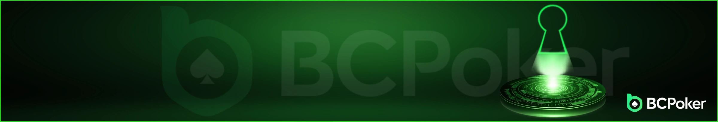 Glowing green keyhole security icon isolated on transparent background.